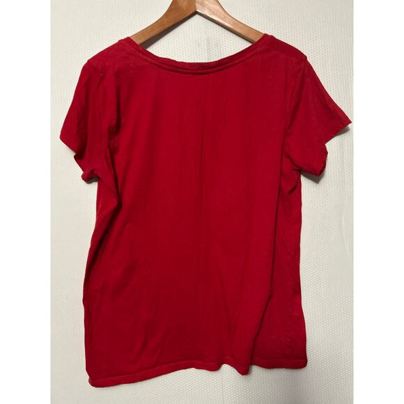 Tommy Hilfiger Women’s Red Logo Sleep Top Plus Size Short Sleeve Pajama Shirt 1X - Picture 7 of 9